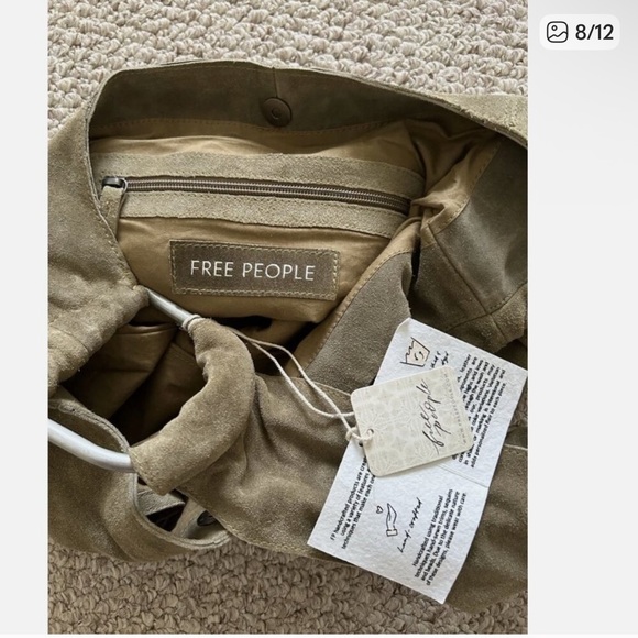 Free People Bobbi Slouch Suede Leather Bag. NWT!!! - Picture 8 of 8